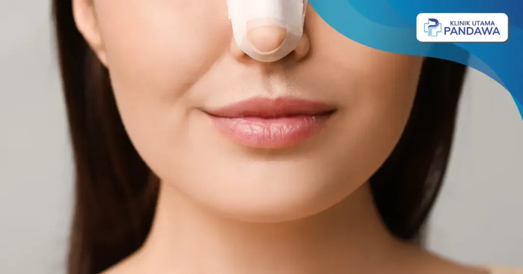 benjolan setelah tanam benang hidung